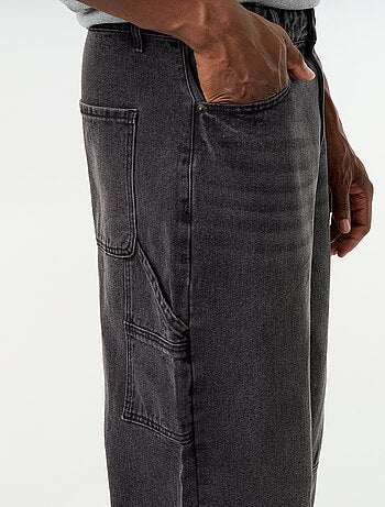 Calças de ganga corte largo / Loose fit com 5 bolsos