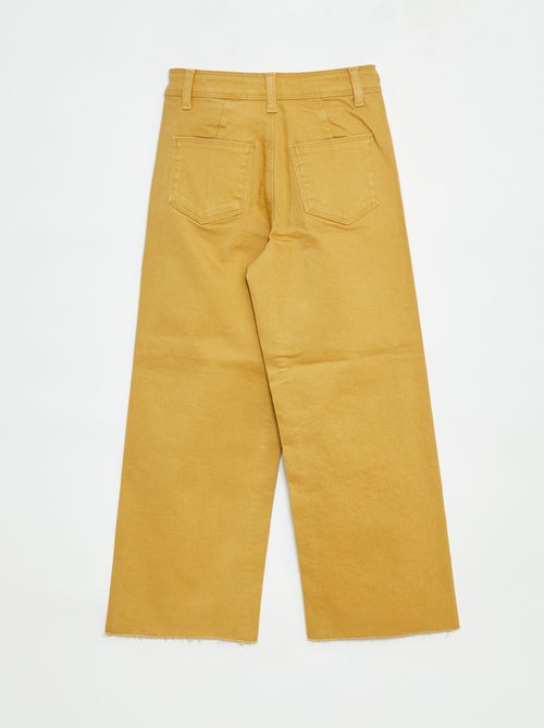 Calças de ganga corte largo / wide-leg - Kiabi