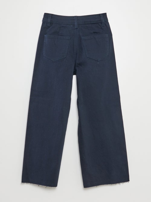 Calças de ganga corte largo / wide-leg - Kiabi