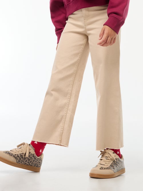 Calças de ganga corte largo / wide-leg - Kiabi