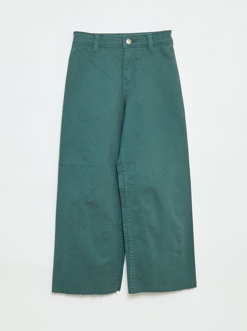 Calças de ganga corte largo / wide-leg - Kiabi