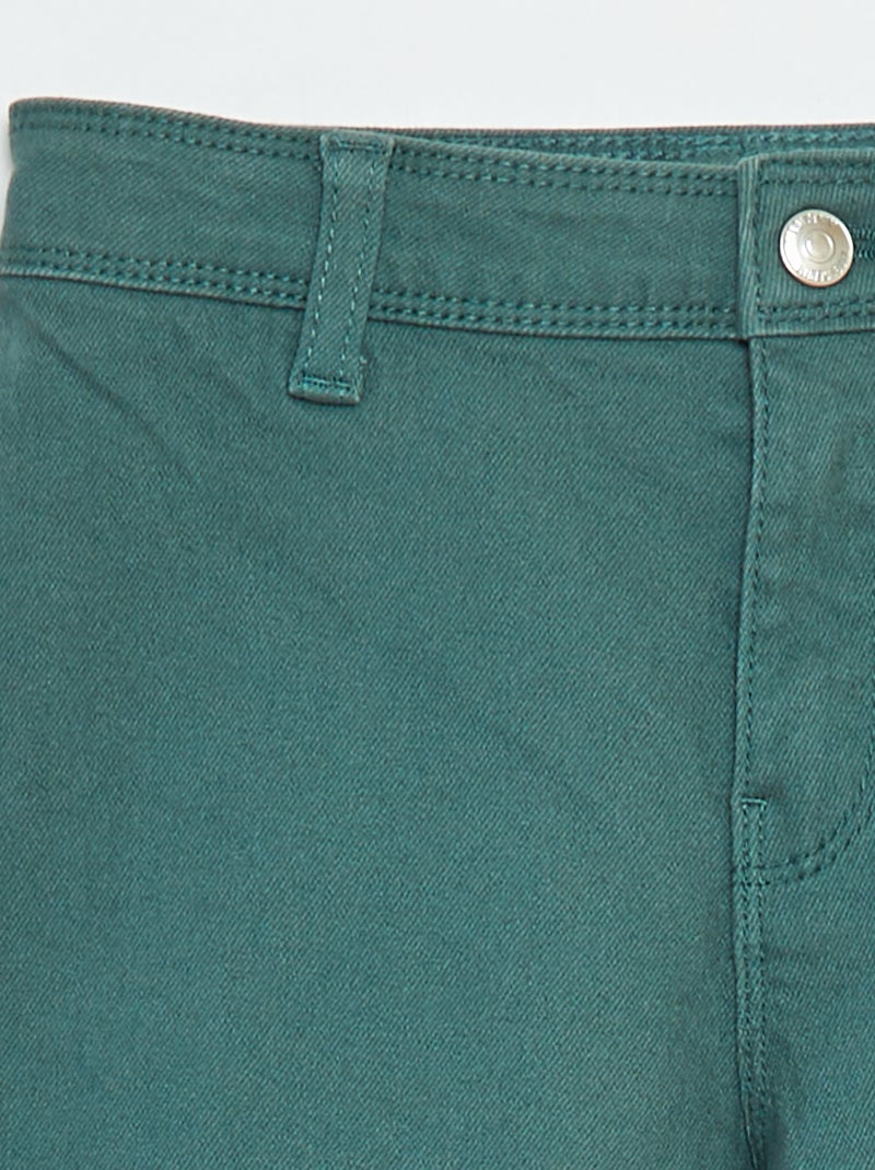 Calças de ganga corte largo / wide-leg Verde - Kiabi