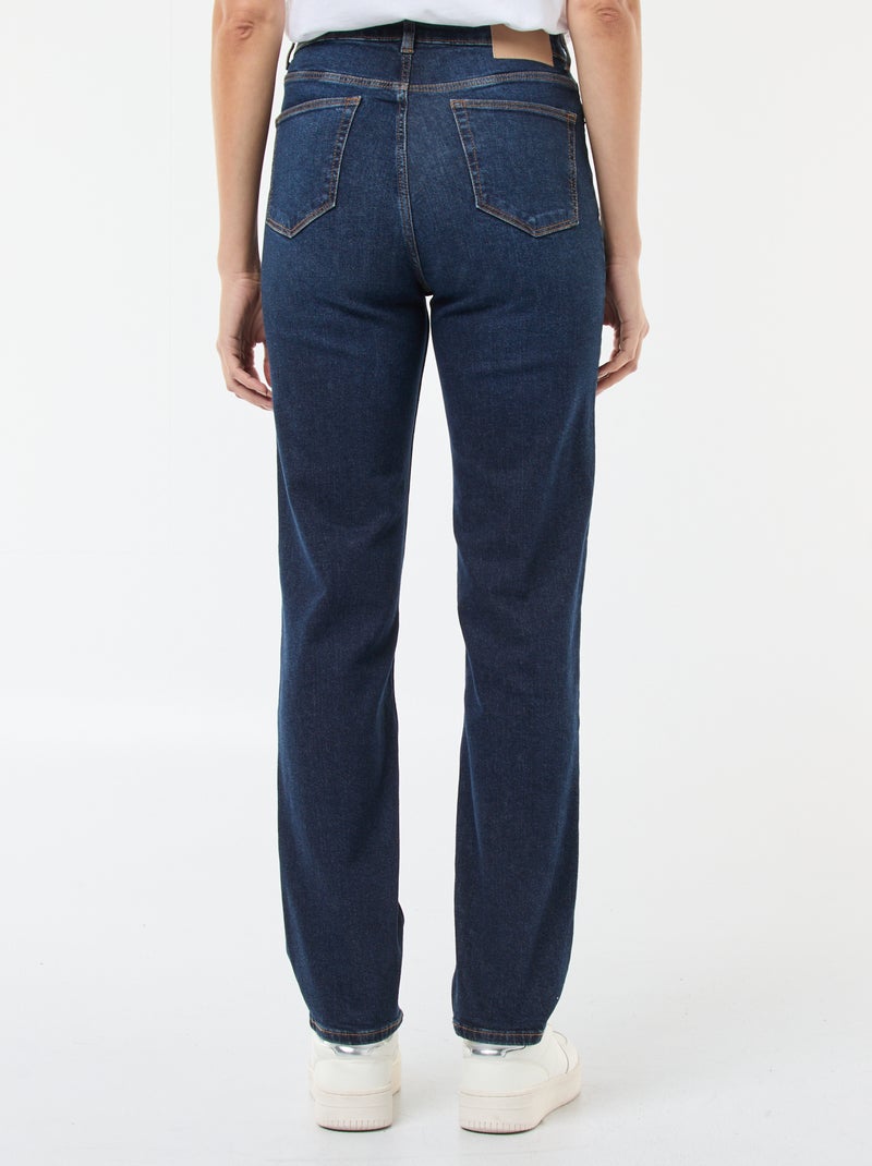 Calças de ganga corte regular - 32L AZUL - Kiabi