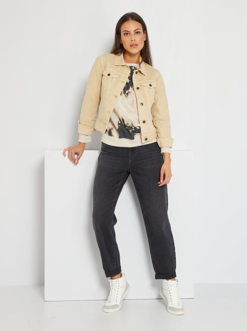 Calças de ganga corte slouchy - Kiabi