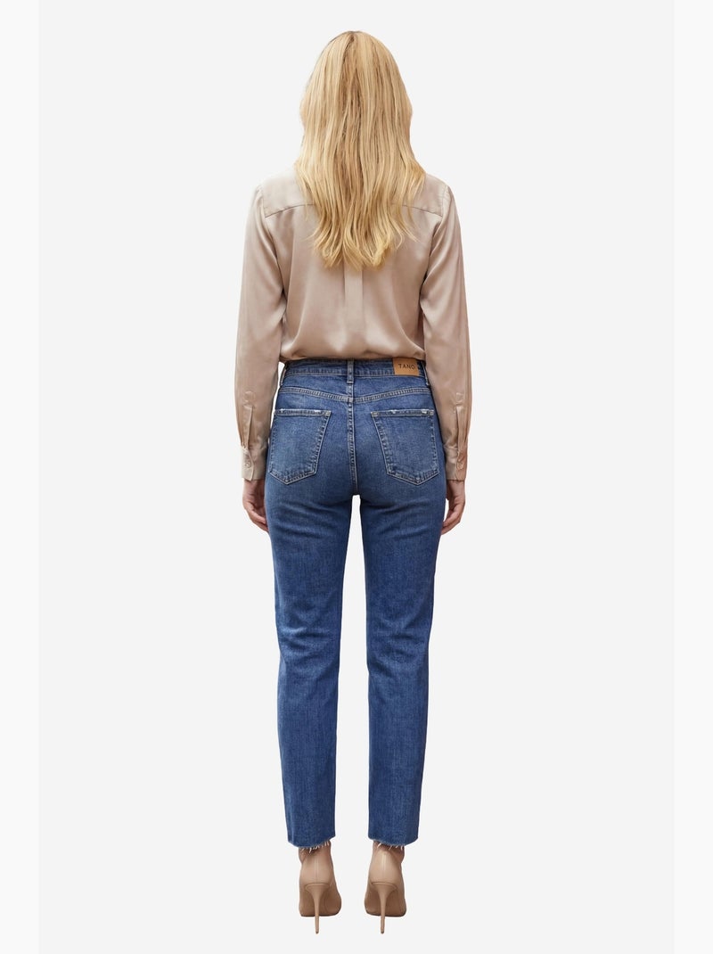 Calças de ganga de cintura subida de perna skinny my fashion Azul-aqua - Kiabi