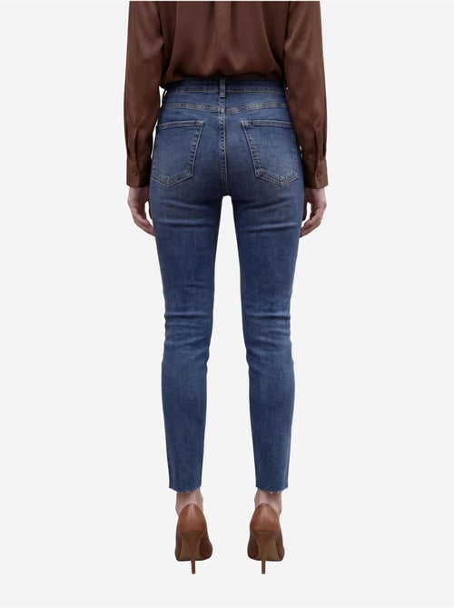 Calças de ganga de cintura subida de perna skinny my fashion - Kiabi Calças de ganga de cintura subida de perna skinny my fashion - Kiabi