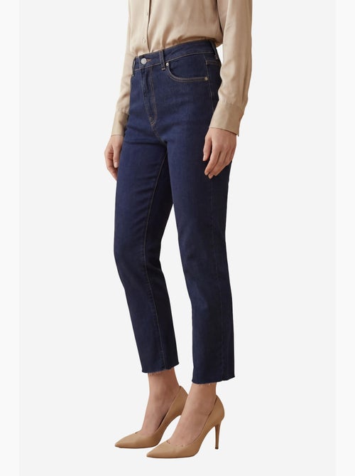 Calças de ganga de cintura subida de perna skinny my fashion - Kiabi Calças de ganga de cintura subida de perna skinny my fashion - Kiabi