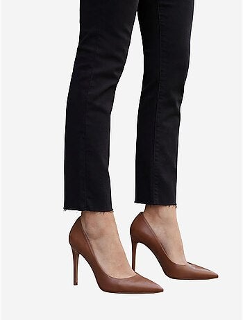 Calças de ganga de cintura subida de perna skinny my fashion