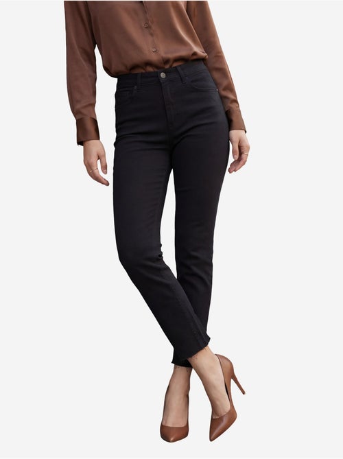 Calças de ganga de cintura subida de perna skinny my fashion - Kiabi Calças de ganga de cintura subida de perna skinny my fashion - Kiabi