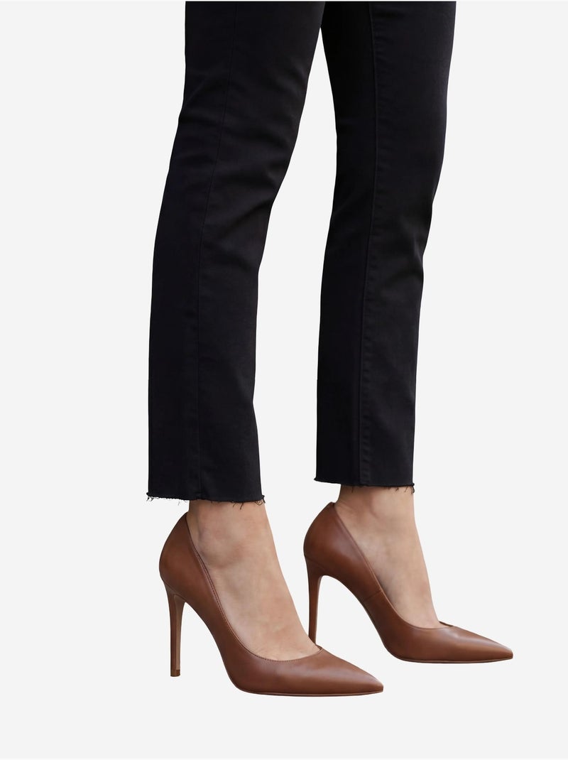Calças de ganga de cintura subida de perna skinny my fashion Preto - Kiabi