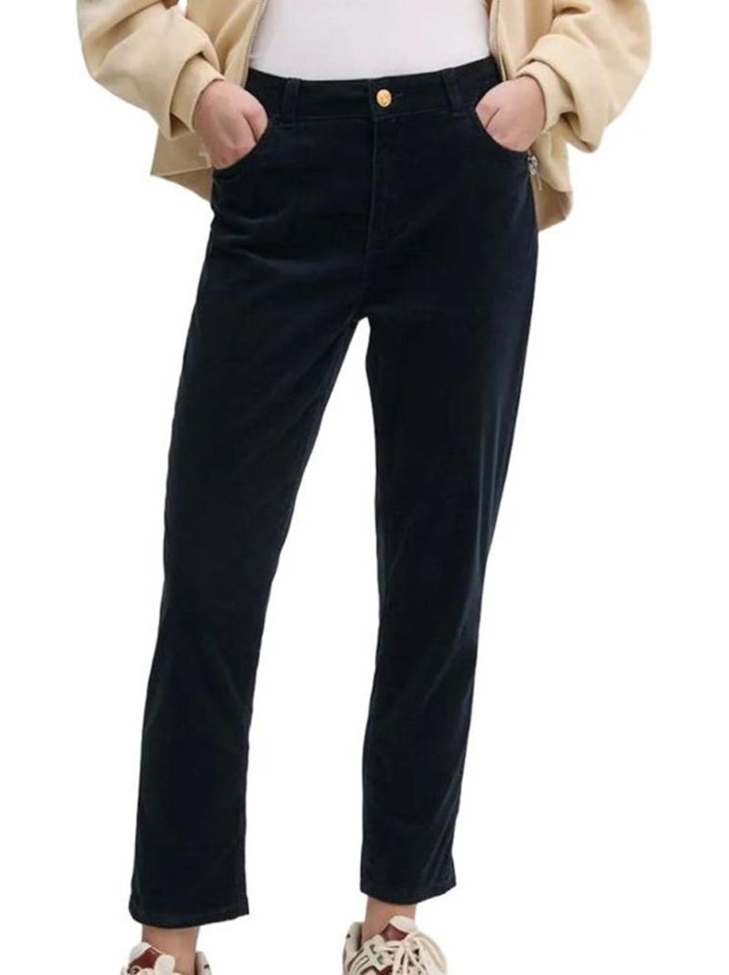 Calças de Ganga de Corduroy Tommy Hilfiger para Mulher Azul-marinho - Kiabi