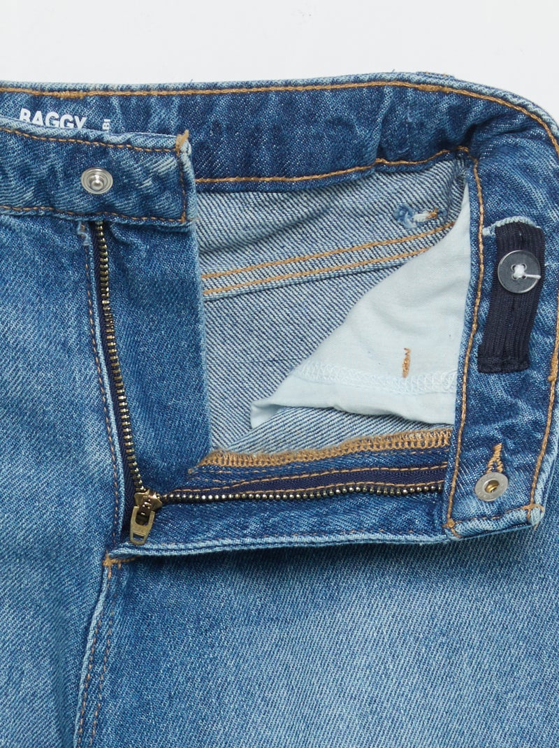 Calças de ganga de corte baggy Azul - Kiabi