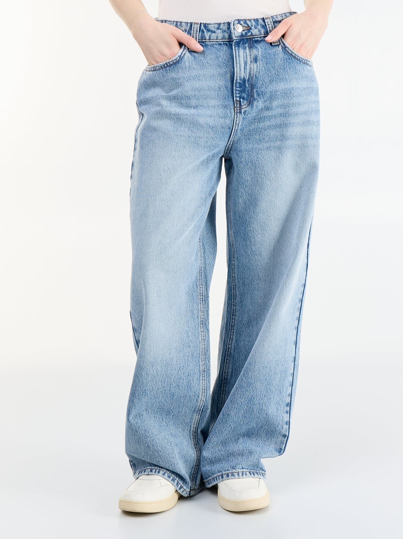 Calças de ganga de corte baggy Azul - Kiabi