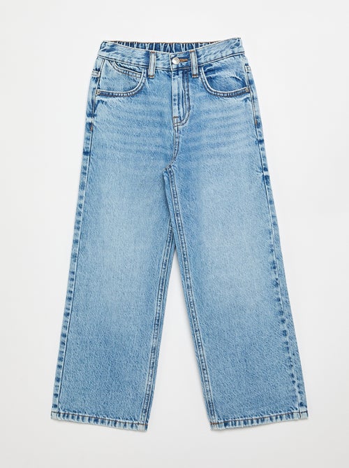 Calças de ganga de corte baggy com 5 bolsos - Kiabi