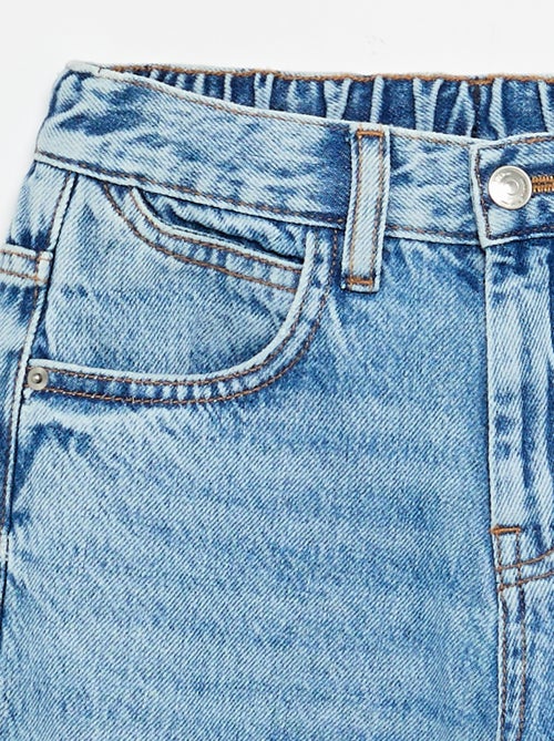 Calças de ganga de corte baggy com 5 bolsos - Kiabi
