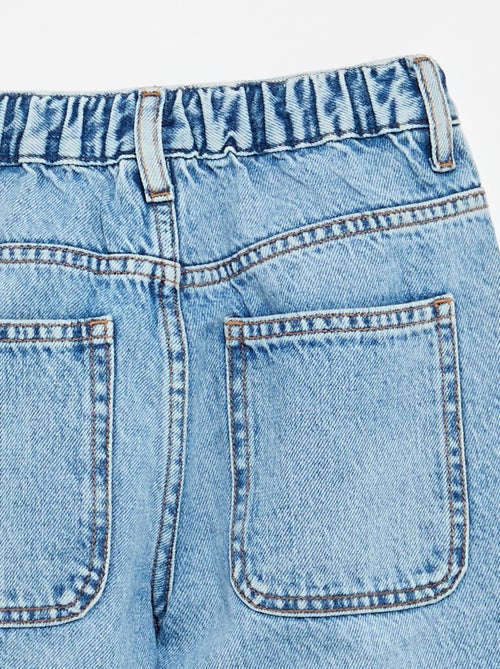 Calças de ganga de corte baggy com 5 bolsos - Kiabi