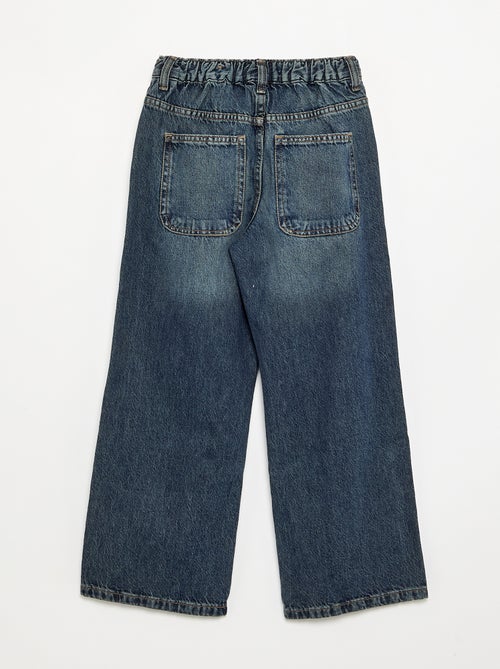 Calças de ganga de corte baggy com 5 bolsos - Kiabi