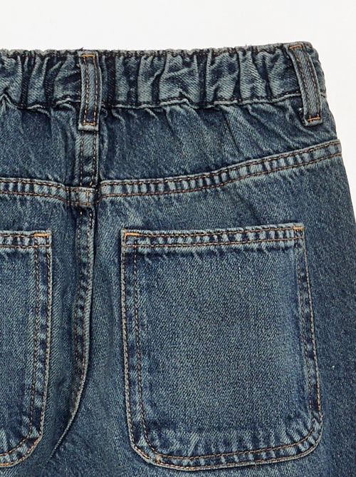Calças de ganga de corte baggy com 5 bolsos - Kiabi
