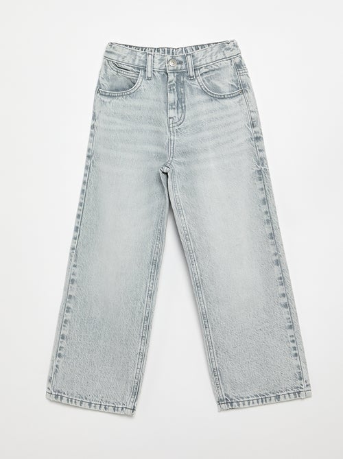Calças de ganga de corte baggy com 5 bolsos - Kiabi