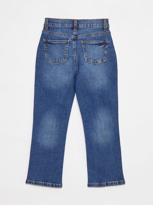 Calças de ganga de corte direito - Corte + confortável. - Kiabi