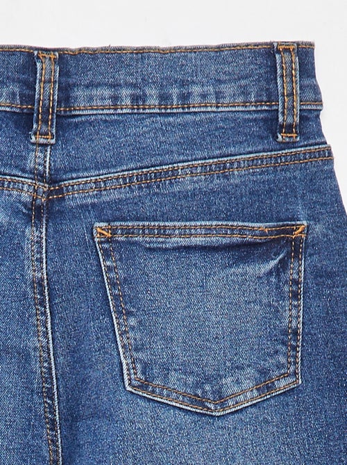 Calças de ganga de corte direito - Corte + confortável. - Kiabi