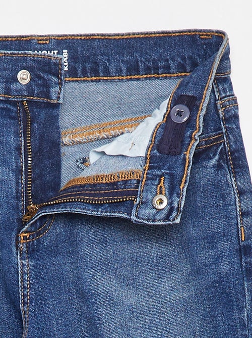 Calças de ganga de corte direito - Corte + confortável. - Kiabi