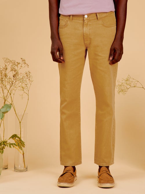 Calças de ganga de corte direito - L32 - Kiabi