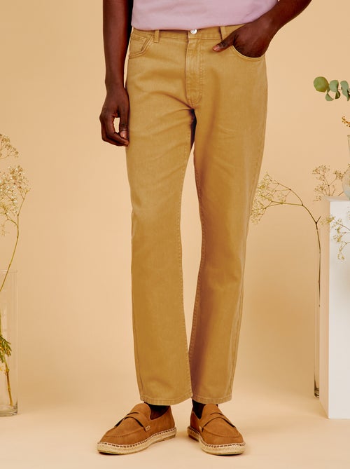 Calças de ganga de corte direito - L32 - Kiabi