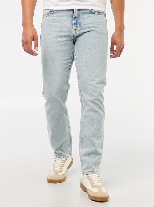 Calças de ganga de corte direito  - L32 - Kiabi