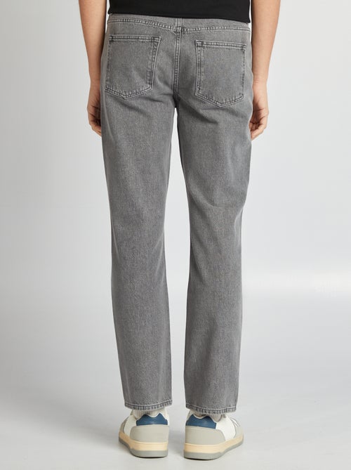 Calças de ganga de corte direito  - L32 - Kiabi