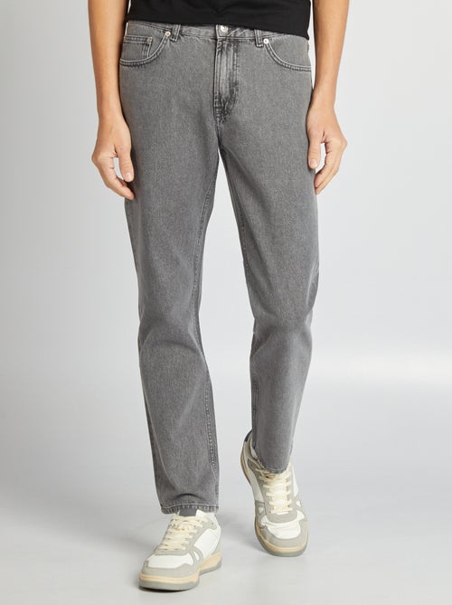 Calças de ganga de corte direito  - L32 - Kiabi