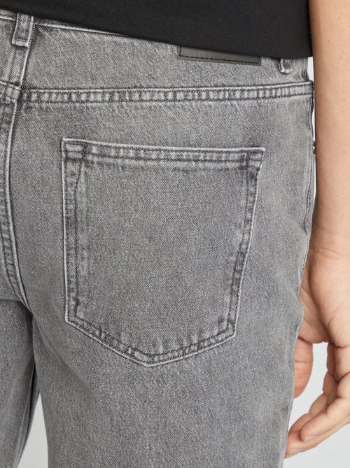 Calças de ganga de corte direito  - L32 - Kiabi