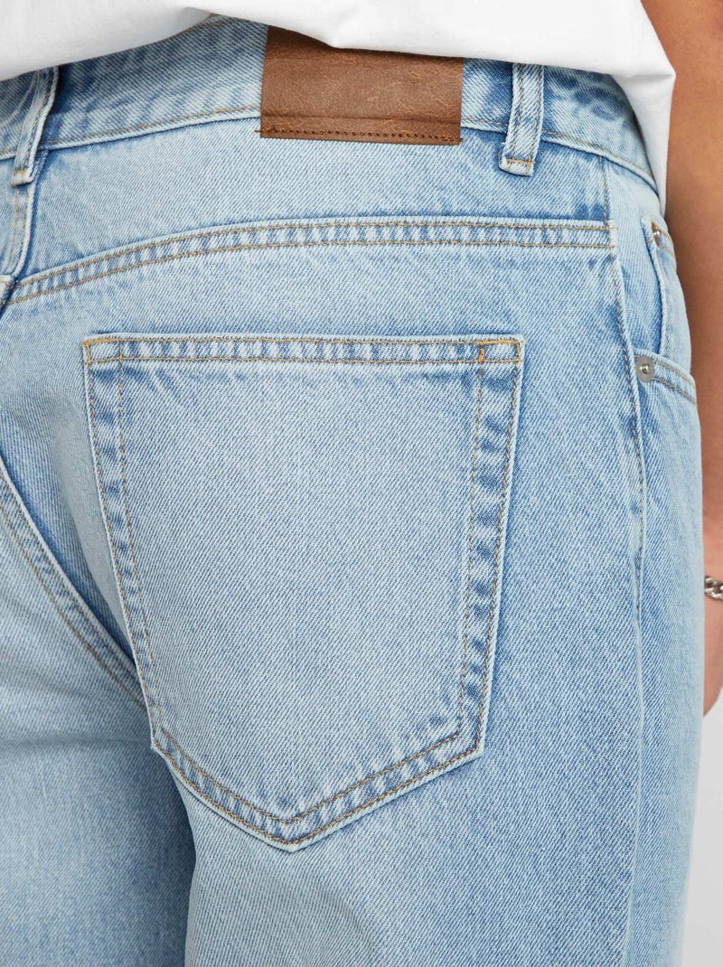 Calças de ganga de corte direito AZUL - Kiabi