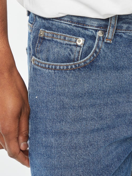 Calças de ganga de corte direito com 5 bolsos  - L30 - Kiabi