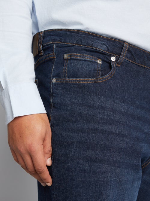 Calças de ganga de corte direito com 5 bolsos  - L30 - Kiabi