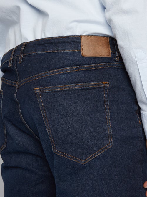 Calças de ganga de corte direito com 5 bolsos  - L30 - Kiabi