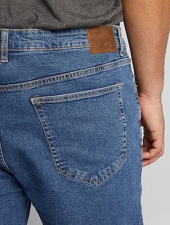 Calças de ganga de corte direito com 5 bolsos - L30