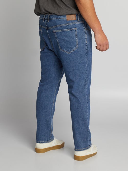 Calças de ganga de corte direito com 5 bolsos  - L34 - Kiabi