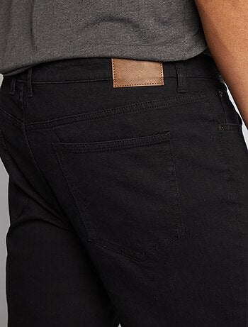 Calças de ganga de corte direito com 5 bolsos - L34