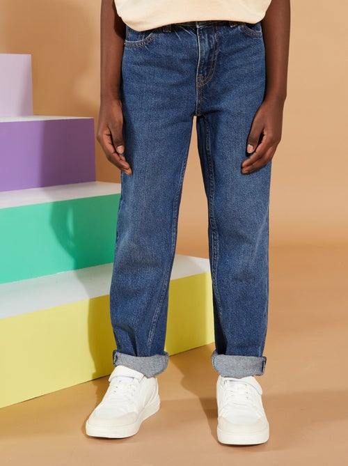 Calças de ganga de corte direito com 5 bolsos - Kiabi