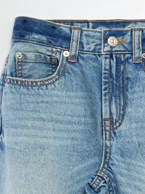 Calças de ganga de corte direito com 5 bolsos - Kiabi