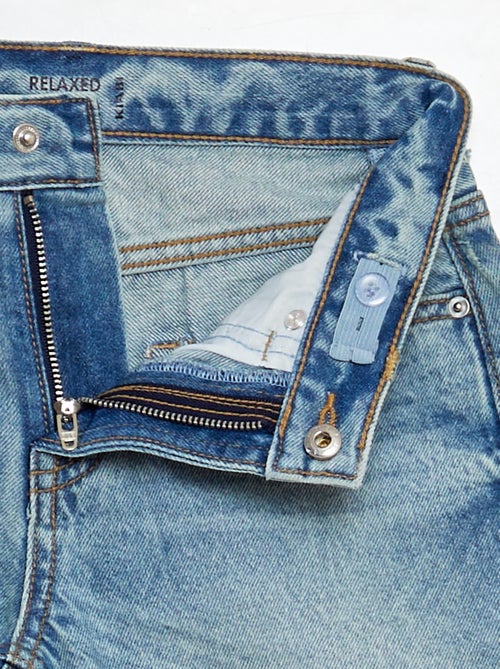 Calças de ganga de corte direito com 5 bolsos - Kiabi