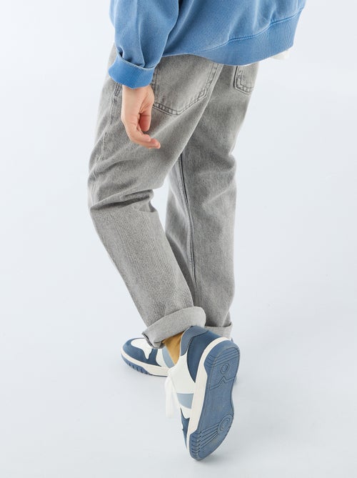 Calças de ganga de corte direito com 5 bolsos - Kiabi