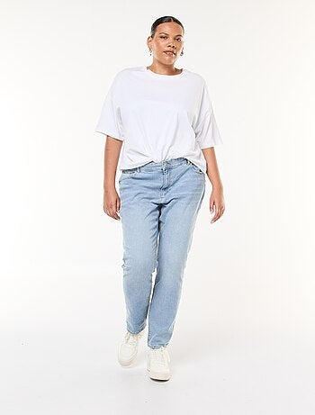 Calças de ganga de corte direito com 5 bolsos L30