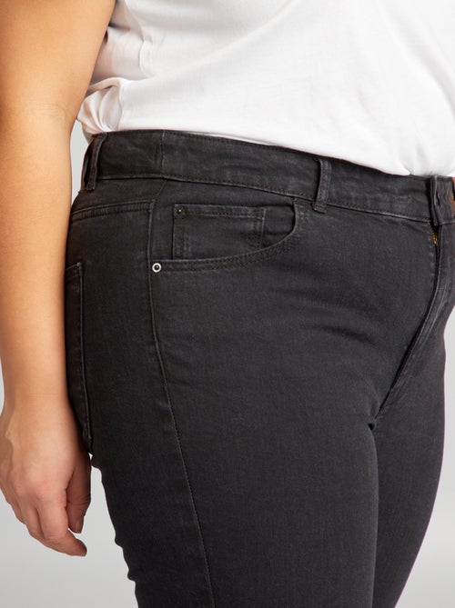 Calças de ganga de corte direito com 5 bolsos L30 - Kiabi