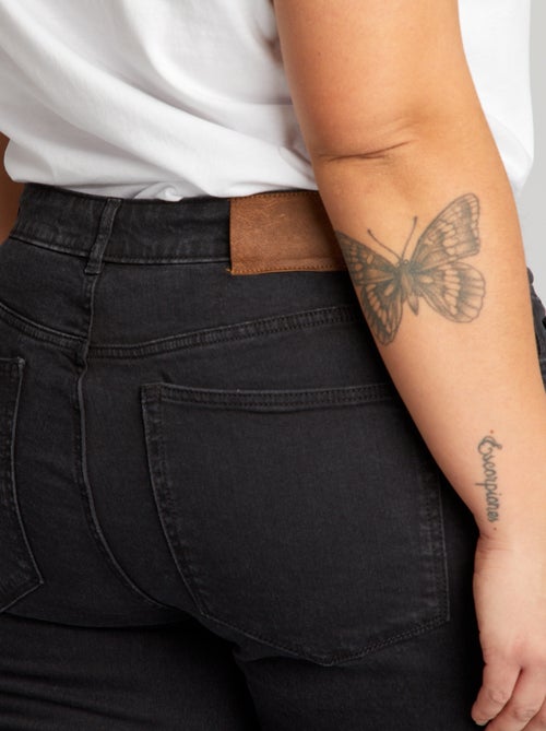 Calças de ganga de corte direito com 5 bolsos L30 - Kiabi