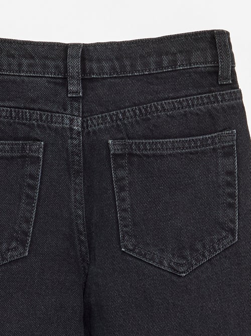 Calças de ganga de corte direito com 5 bolsos - Kiabi Calças de ganga de corte direito com 5 bolsos - Kiabi