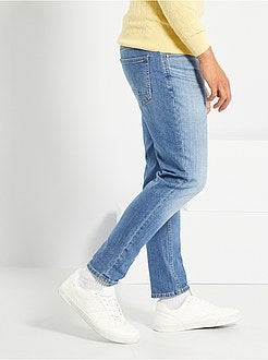 Calças de ganga de corte direito de 'conceção ecológica' L30 - Kiabi