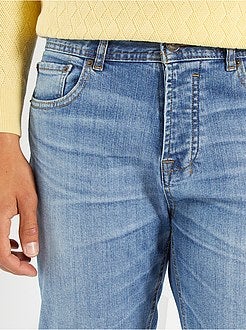 Calças de ganga de corte direito de 'conceção ecológica' L30 - Kiabi