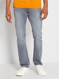 Calças de ganga de corte direito de 'conceção ecológica' L32 - Kiabi